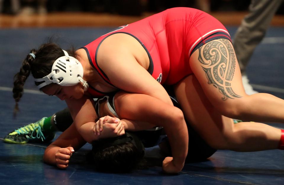 Wrestlers compete during the Ross Brunson Utah All-Star Dual at the UCCU Events Center in Orem, on Tuesday, Jan. 9, 2024. | Kristin Murphy, Deseret News