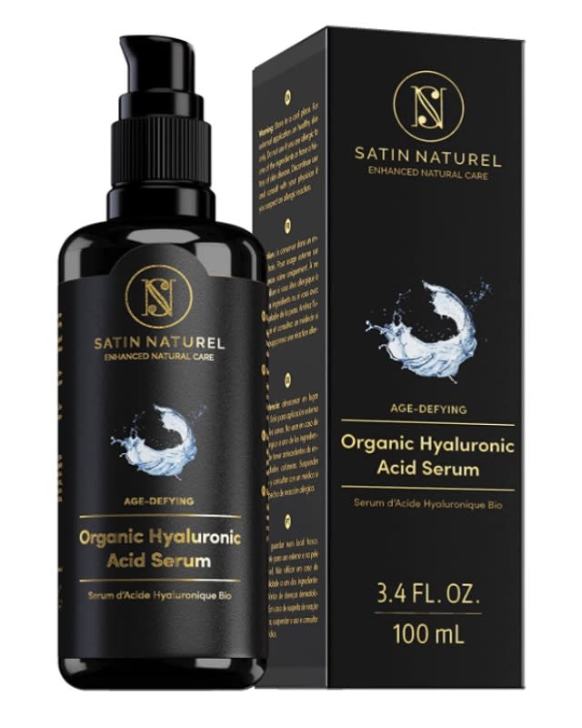 SatinNaturel Organic Hyaluronic Acid Serum.