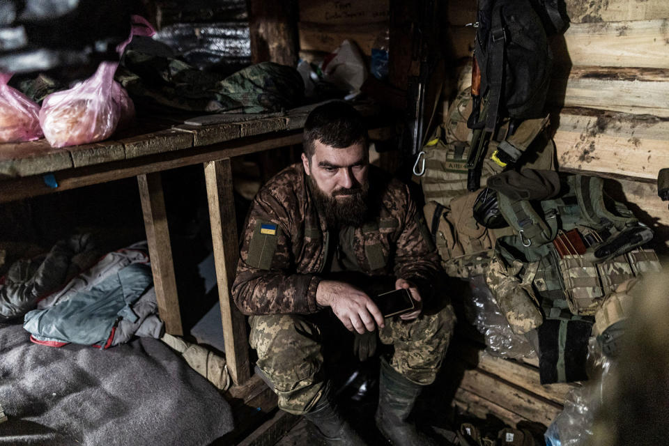 Military mobility of Ukrainian soldiers in Donetsk Oblast (Diego Herrera Carcedo / Anadolu via Getty Images)