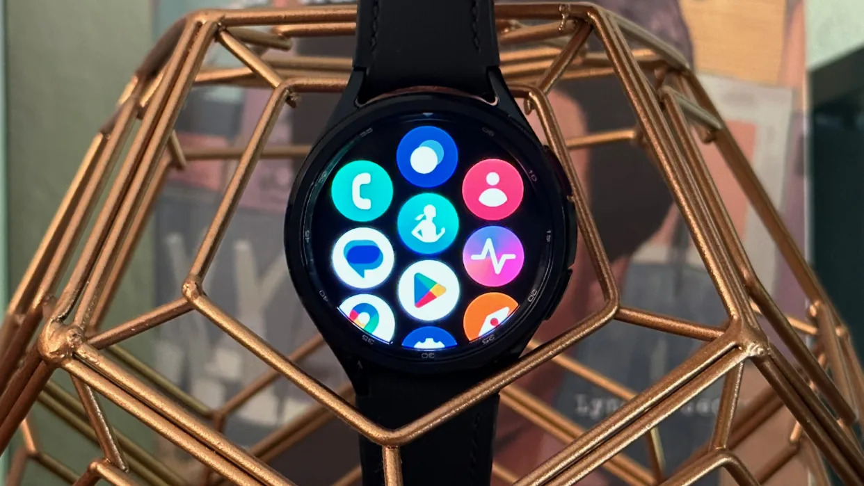 Samsung Galaxy Watch 6 Classic close-up of the apps.