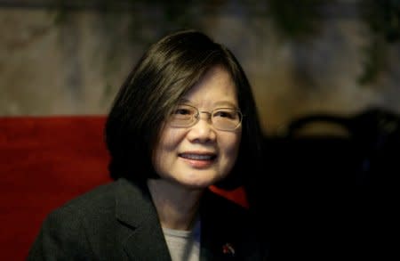 FILE PHOTO - Taiwan's President Tsai Ing-wen visits Paraguay's president-elect Mario Abdo Benitez' home in Asuncion, Paraguay August 14, 2018. REUTERS/Jorge Adorno