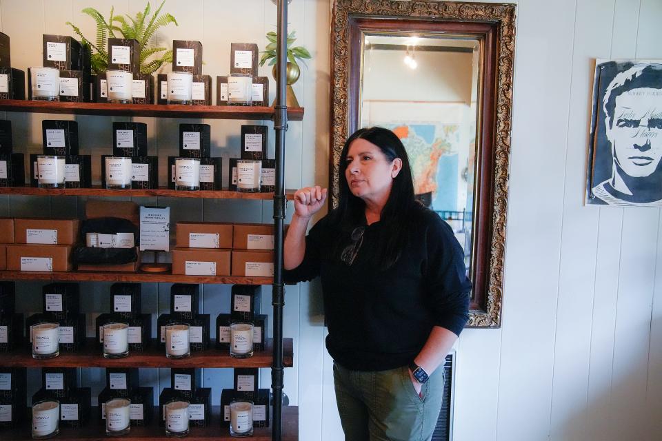 Melissa Smith owns 1820 Candle Co. in East Palestine, Ohio. Smith and other business owners have reopened but want accountability for the event that has caused health concerns in the immediate area.