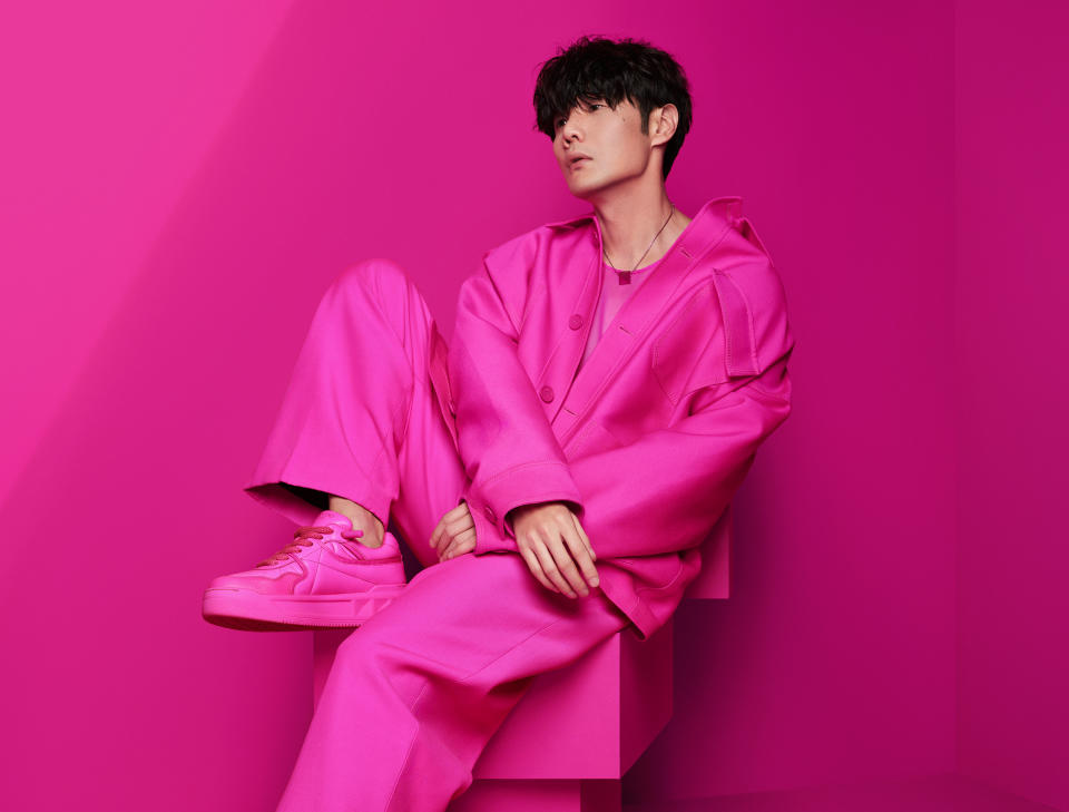 Li Ronghao stars in the Valentino Pink PP campaign.
