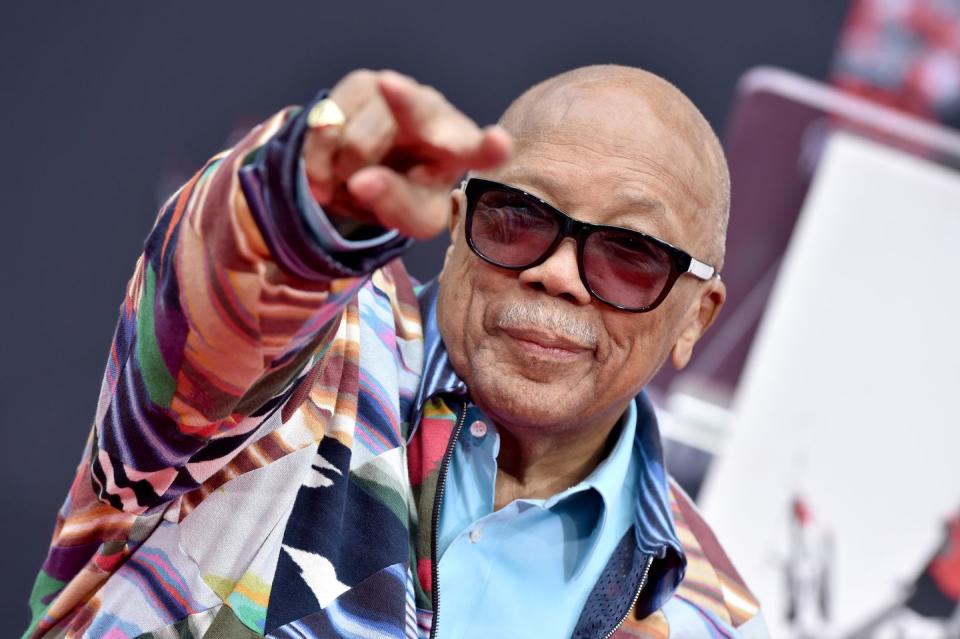 <p>The legendary music producer told <a href="https://www.gq.com/story/quincy-jones-has-a-story" rel="nofollow noopener" target="_blank" data-ylk="slk:GQ;elm:context_link;itc:0;sec:content-canvas" class="link ">GQ</a> that Powell called to vent his frustrations over the portrayal. He connected Powell with Perry so the two of them could talk it out.</p>