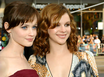 Alexis Bledel and Amber Tamblyn at the Hollywood premiere of Warner Bros. Pictures' The Sisterhood of the Traveling Pants