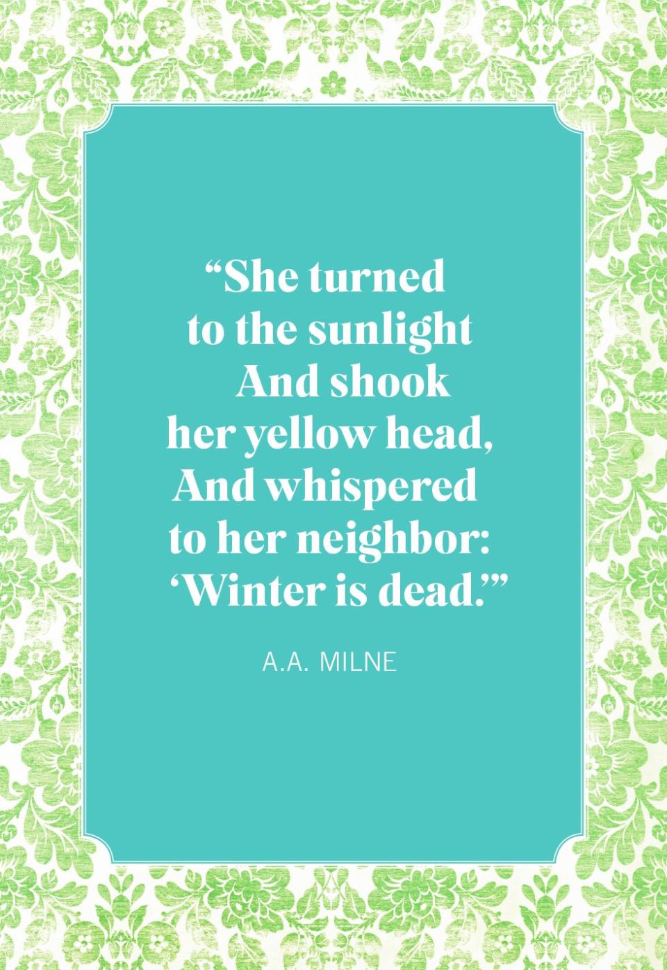 spring quotes aa milne