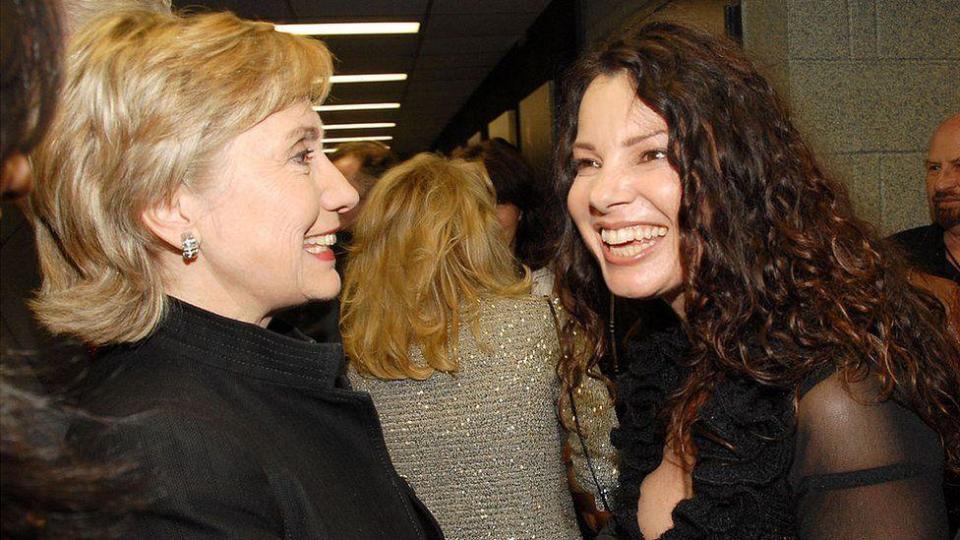 Hillary Clinton y Fran Drescher 