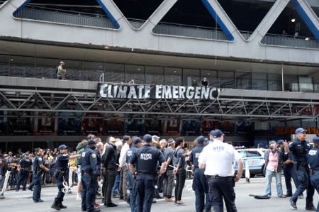 Climate Change protesters near Times Square