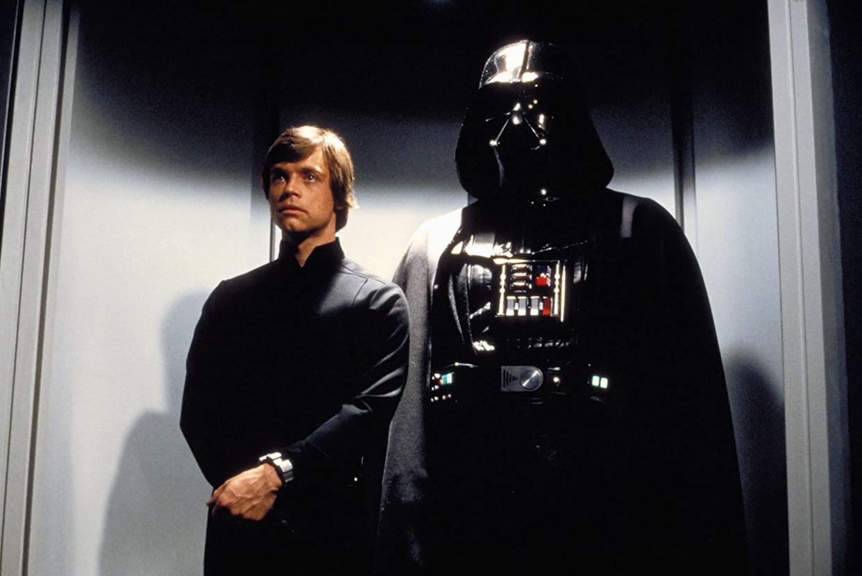 Star Wars Day: Luke Skywalker and Darth Vader in Return of the Jedi. (Lucasfilm)