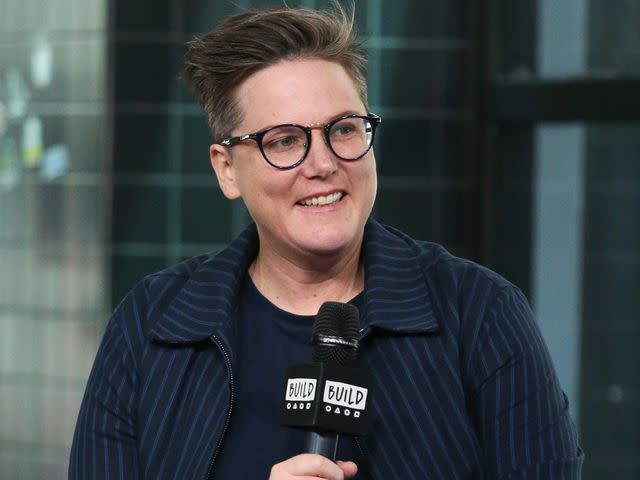 <p>Rob Kim/Getty </p> Hannah Gadsby visits the Build Series at Build Studio on June 19, 2018 in New York City.