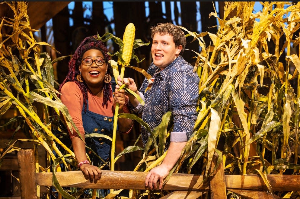 Ashley D. Kelley and Grey Henson in the original Broadway cast of "Shucked."