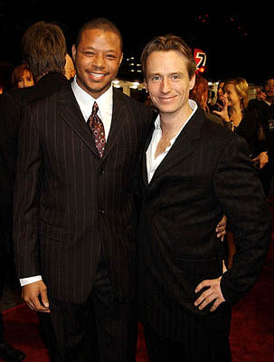 Terrence Howard and Linus Roache at the LA premiere of MGM's Hart's War