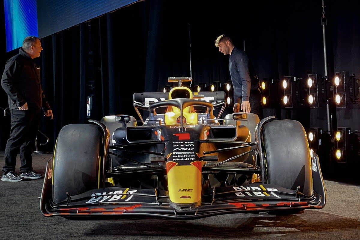 Red Bull unveiled their 2023 car design in New York (REUTERS)