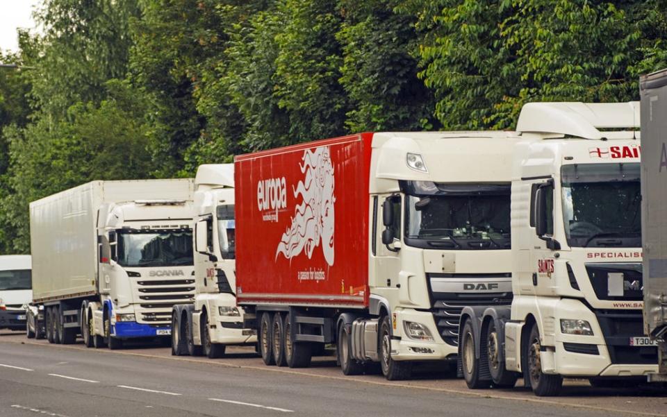 Building materials supplier Selco has launched a training programme offering staff the chance to become lorry drivers to help ease the nationwide shortage (Steve Parsons/PA) (PA Wire)