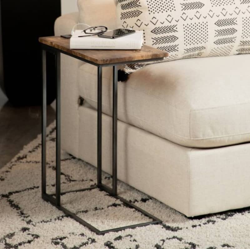 Amzee C Table with Built-In Outlets