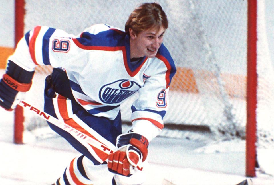 Wayne Gretzky, in his younger years with the Edmonton Oilers.