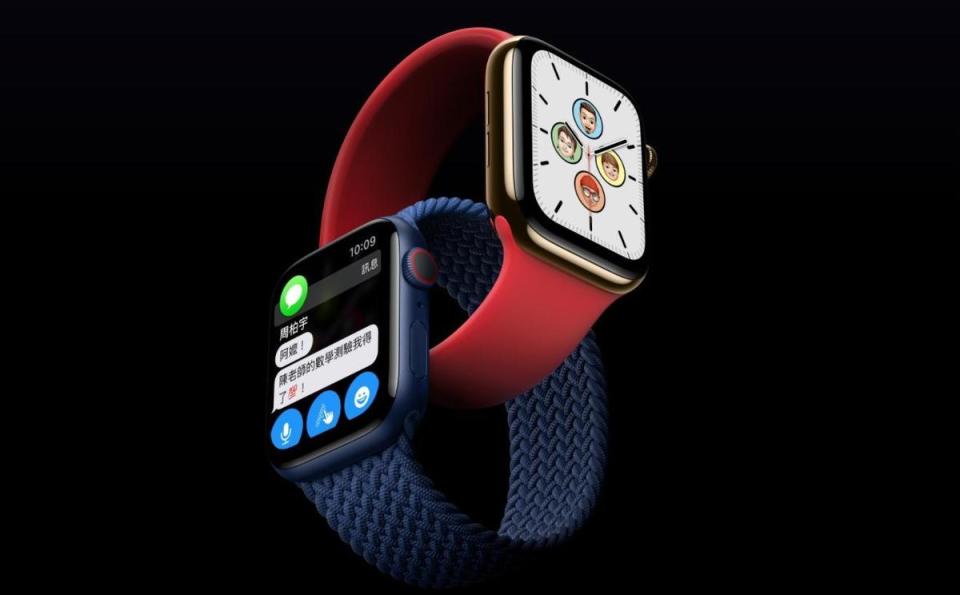 Apple Watch Series 6將推出新顏色。（翻攝蘋果官網）