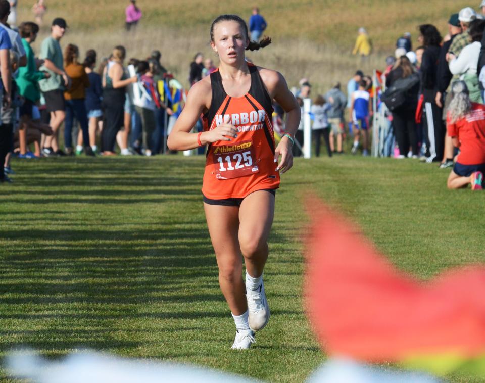 Harbor Springs' Stefi Reskevics placed third overall and helped the Rams to a win in the Shepherd Invite over the weekend.