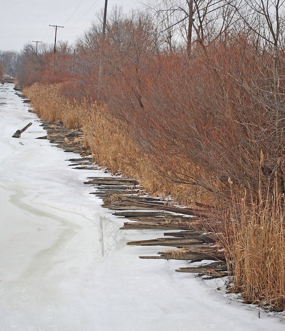 In 2014, the River Raisin National Battlefield Park expanded by adding a disconnected coastal parcel that includes a historic corduroy road, a remnant of Hull's Trace, a military road that connected Fort Detroit to Ohio. The Hull's Trace Unit at the beginning of West Jefferson Avenue in Brownstown Township, about 13 miles northeast, had been managed by Wayne County Parks.