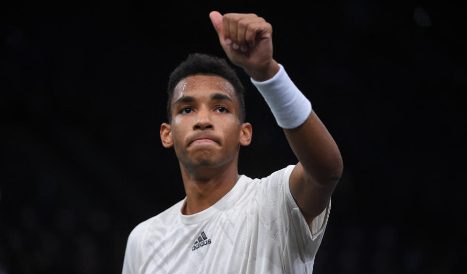 Delight for Felix Auger-Aliassime Credit: Alamy