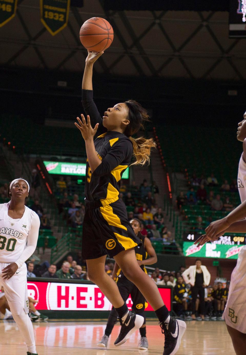 Grambling State Lady Tigers guard Shakyla Hill led her team in scoring with 16 points on Sunday.