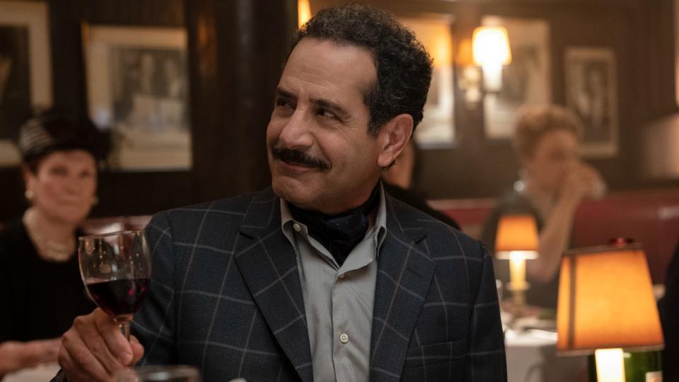 Tony Shalhoub smiling and looking to his left in The Marvelous Mrs. Maisel.