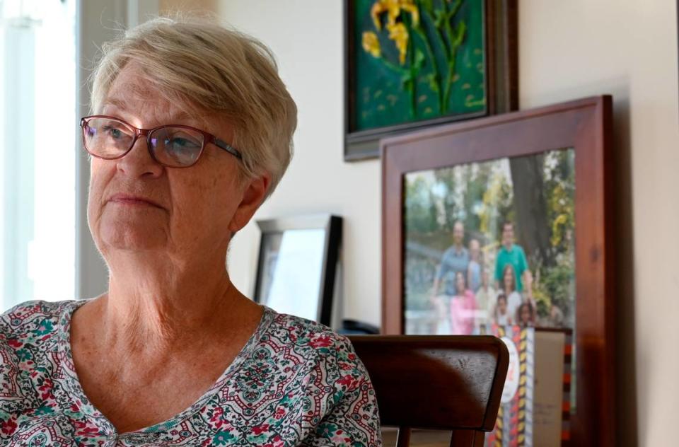 In 2014, Alice Syp built her “age in place” home in Camanche, Iowa. Now she worries about the impact of a proposed merger of Kansas City Southern and Canadian Pacific on the small town.