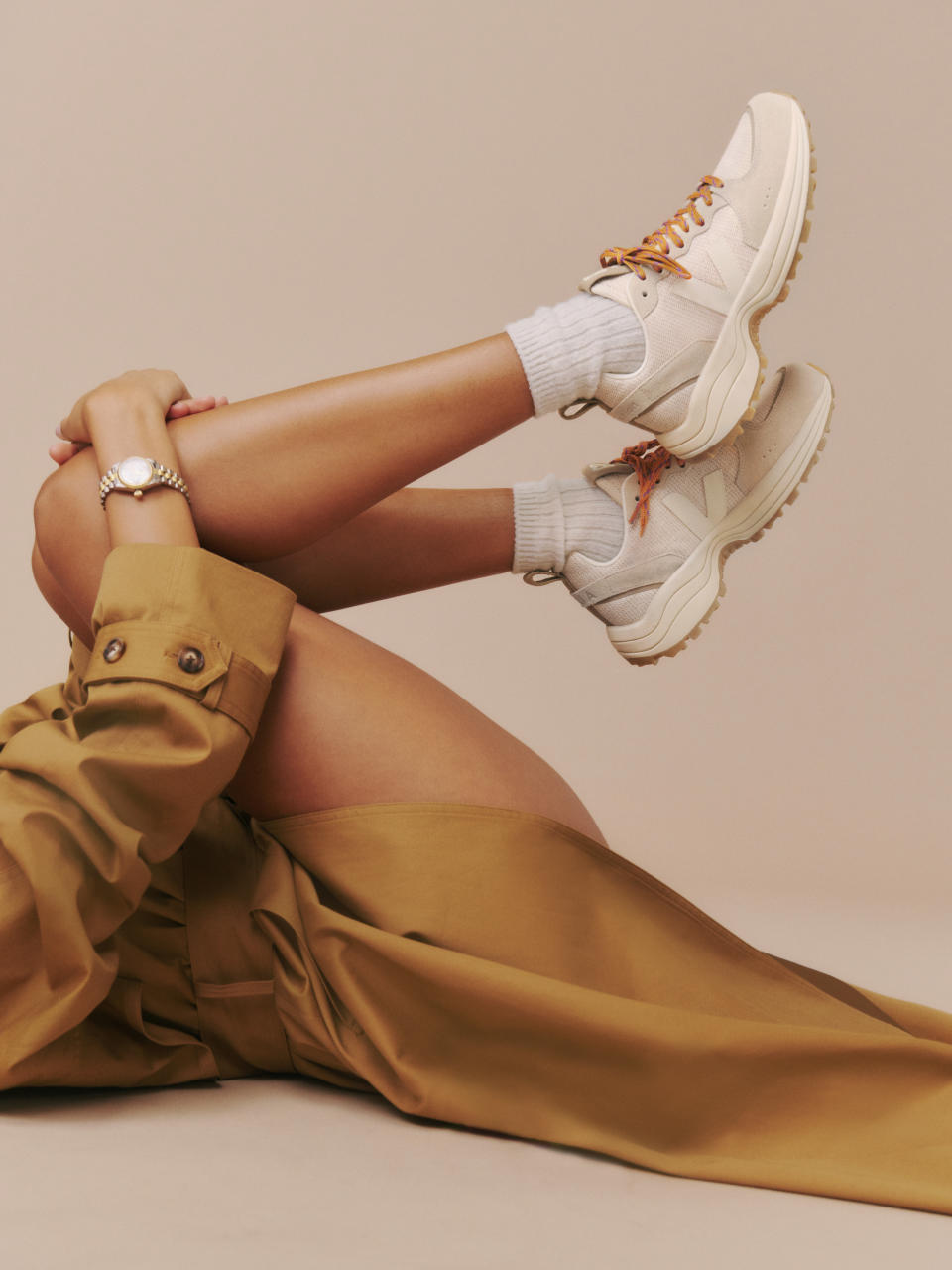 The Veja x Reformation sneakers.