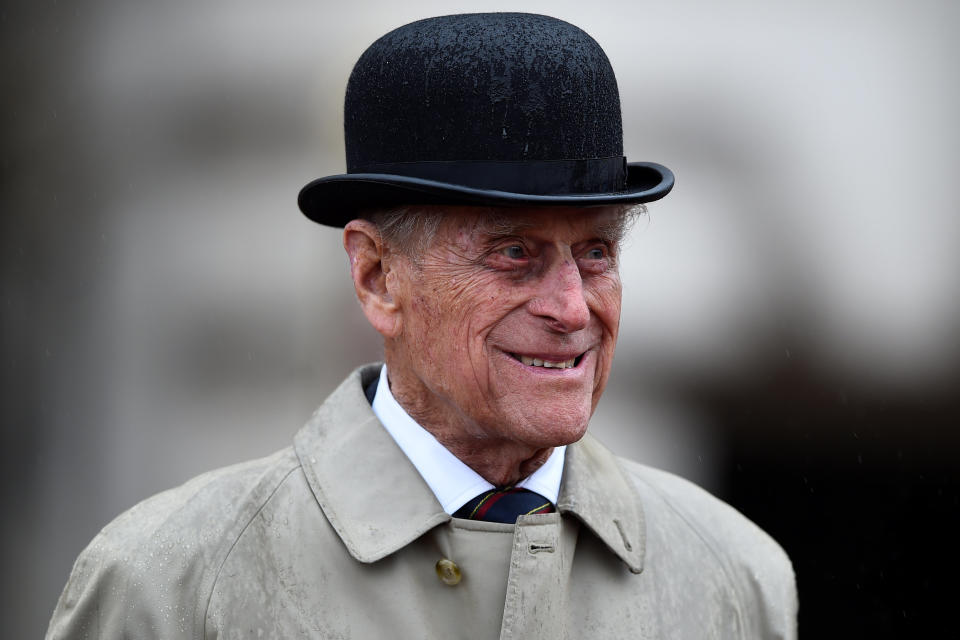 The Duke of Edinburgh attends the Captain General's Parade at his final individual public engagement, at Buckingham Palace in London.