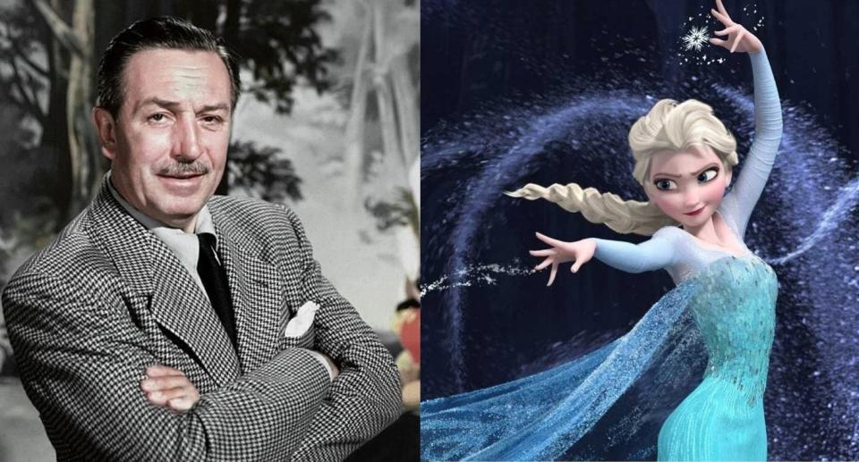 "Frozen" completed Walt Disney's quest of bringing "The Snow Queen" to the big screen. (Images via Getty Images/DisneyStudios)