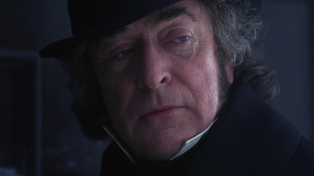  Michael Caine as Scrooge in Muppets Christmas Carol. 