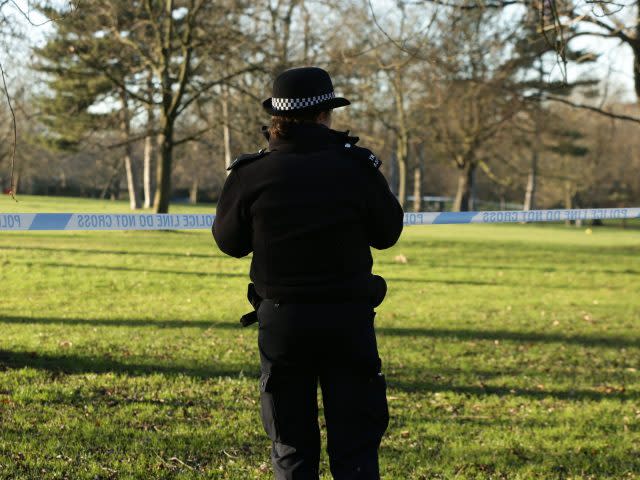 A police cordon in Finsbury Park