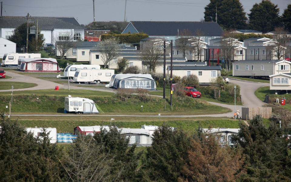 The incident took place at the Tencreek Holiday Park in Looe in Cornwall. (SWNS)