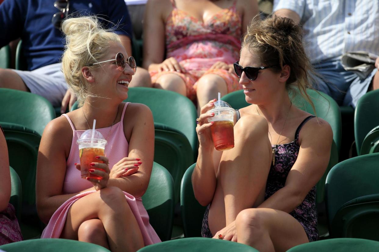 Called out: plastic straws are being replaced with paper ones at Wimbledon: PA