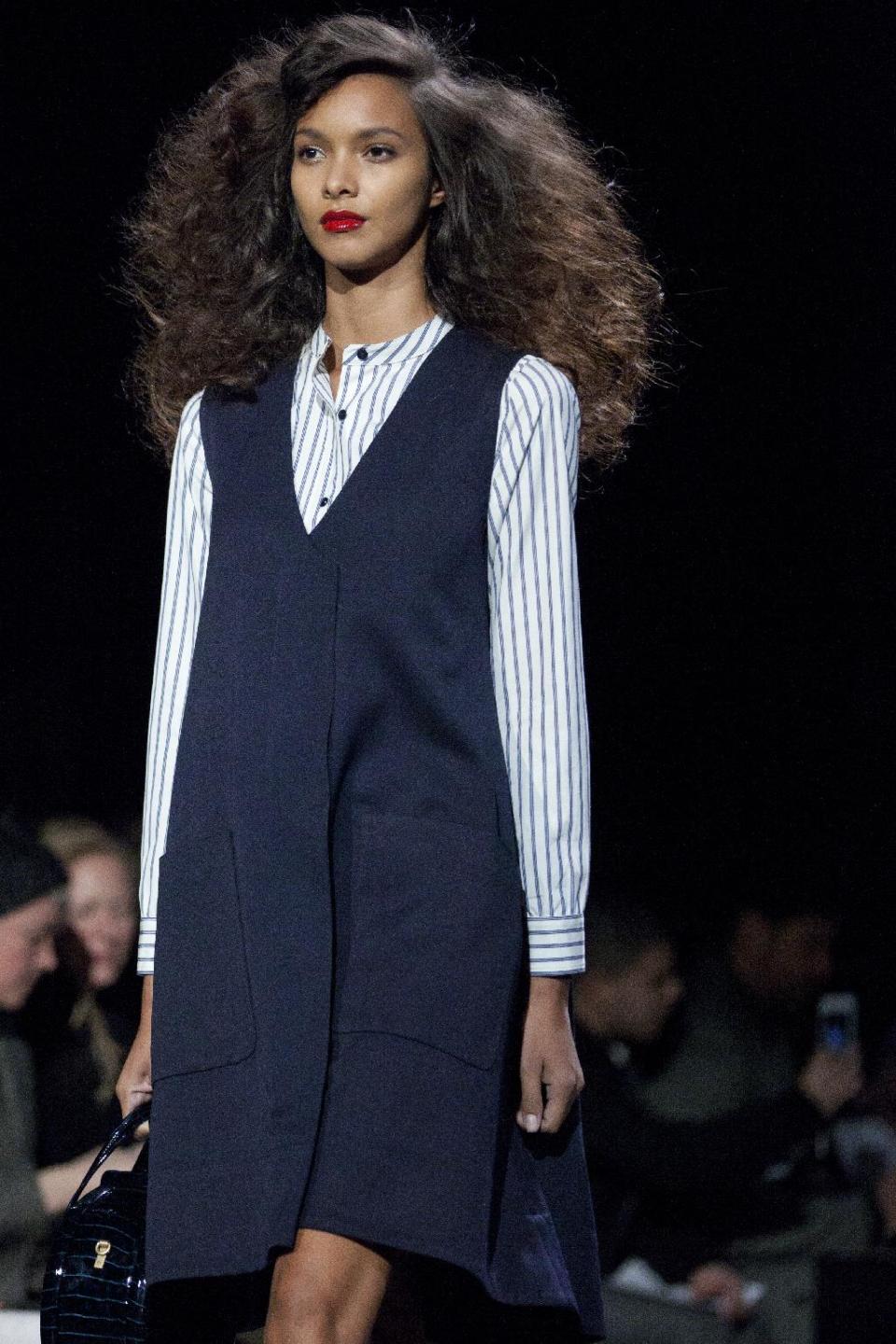 A model walks the runway during the Marc by Marc Jacobs Fall 2013 fashion show during Fashion Week, Monday, Feb. 11, 2013, in New York. (AP Photo/Karly Domb Sadof)