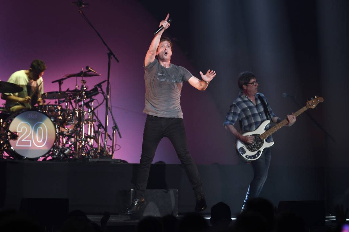 Rob Thomas and Matchbox 20 bring their “Slow Dream Tour” to Raleigh, N.C.’s Coastal Credit Union Music Park at Walnut Creek, Wednesday night, July 12, 2023.
