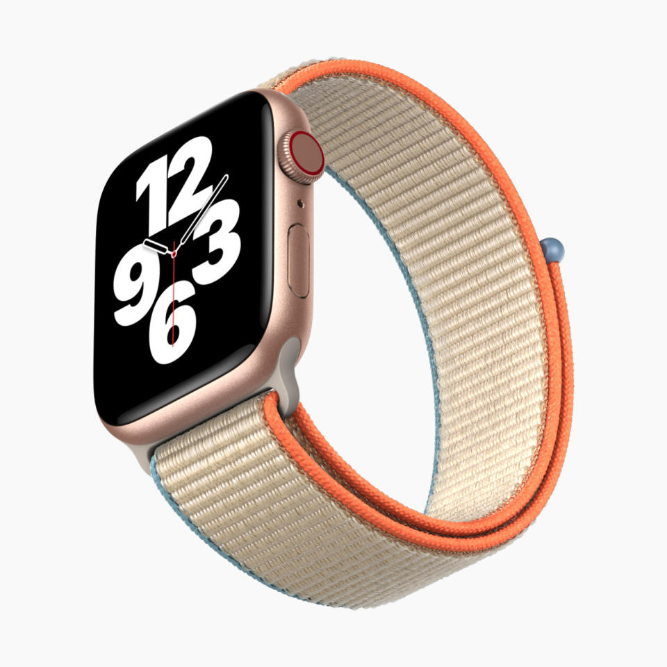 Featuring the largest Apple Watch display, fall detection, advanced fitness features, and Family Setup with watchOS 7