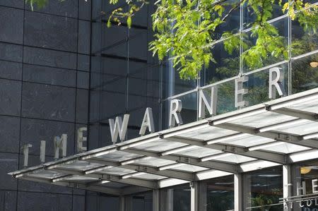 Signage that reads Time Warner is seen at the Time Warner Center in New York City, October 23, 2016. REUTERS/Stephanie Keith