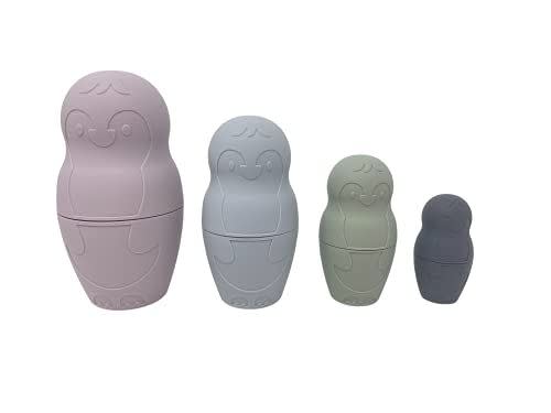 Penguins Silicone Stacking Nesting Toy