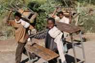 Underage working remains a problem in Ethiopia despite government efforts to curb it. 41.5% of the country's population aged between 7 and 14 are engaged in child labour. Children from underdeveloped regions of the country are forced into areas of work such as shoe shining, vending, mining, and even unpaid labor.