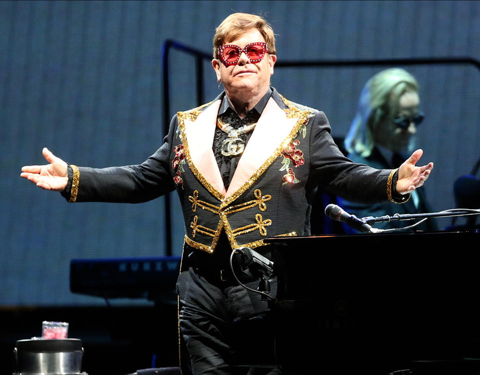 Elton John performs at HBF Park on November 30, 2019 in Perth, Australia. (Photo by Faith Moran/Wireimage)