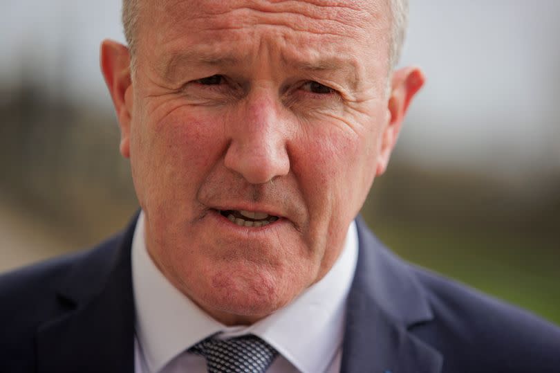 Northern Ireland Economy Minister Conor Murphy at Parliament Buildings after he vowed to turn Northern Ireland's economy around with a new economic vision for the next three years