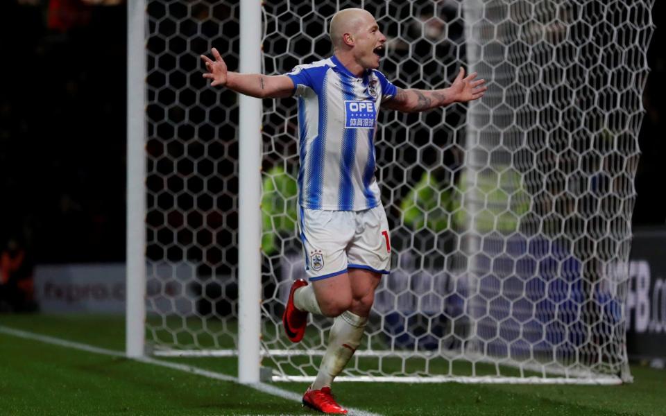 Mooy’s the boy: Huddersfield’s Aaron Mooy scored twice against Watford – now has his eyes on Southampton