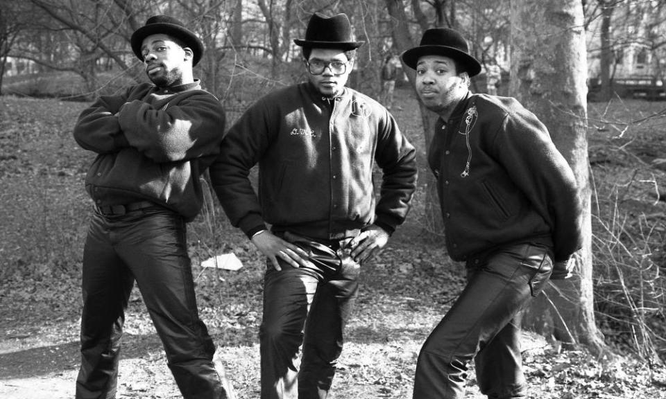 Run-DMC’s Jam-Master Jay, DMC and Run in Central Park, New York, circa 1984