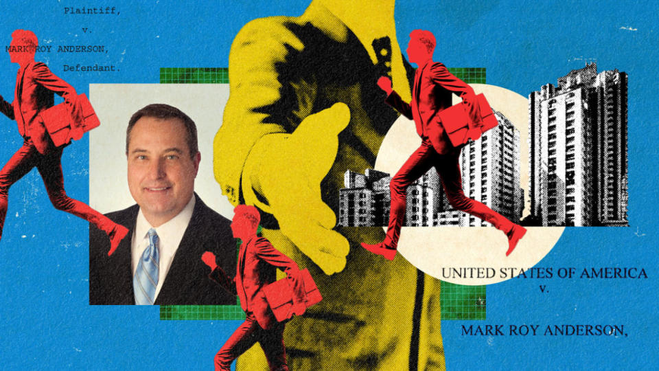 A photo illustration featuring SEC lawyer Kevin Edmundson