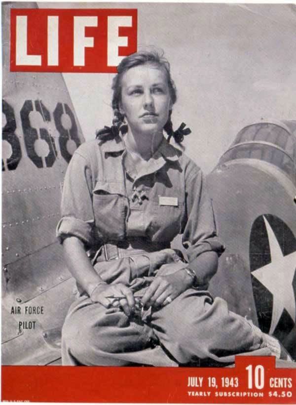 In July 1943, Life magazine ran a feature about the <a href="http://www.npr.org/2010/03/09/123773525/female-wwii-pilots-the-original-fly-girls" target="_blank">Women Airforce Service Pilots</a> (WASPs), for "Fly Girls" of WWII, who, regardless of their work during the war, weren't granted military status until 1970.&nbsp;