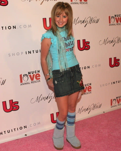 Ashley Tisdale wearing Ugg boots.