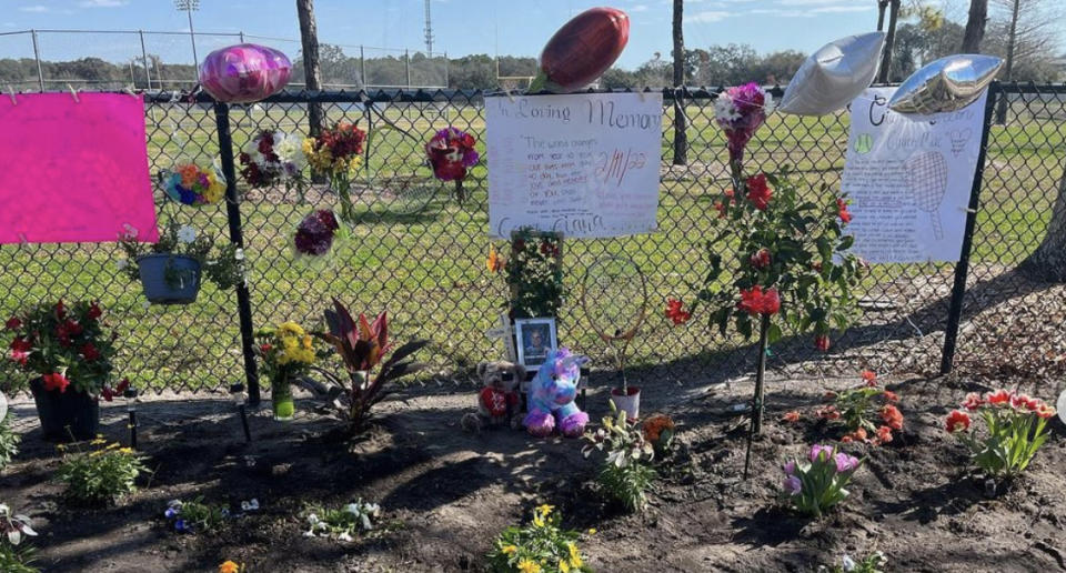 The school community was left heartbroken by the news and planted a garden memorial in honour of the teacher. 