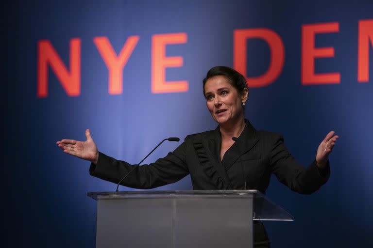 Sidse Babbett Knudsen en la presentación de Borgen