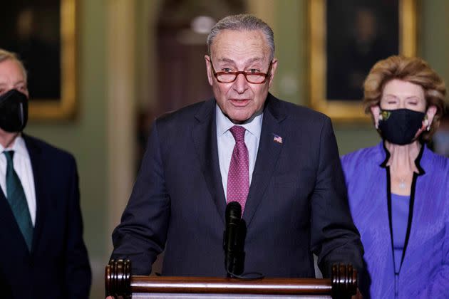 Top Senate Democrats have pledged to “pursue every means to achieve a path to citizenship in the Build Back Better Act,” but it’s difficult to see what that path is. (Photo: Ting Shen/Xinhua via Getty Images)